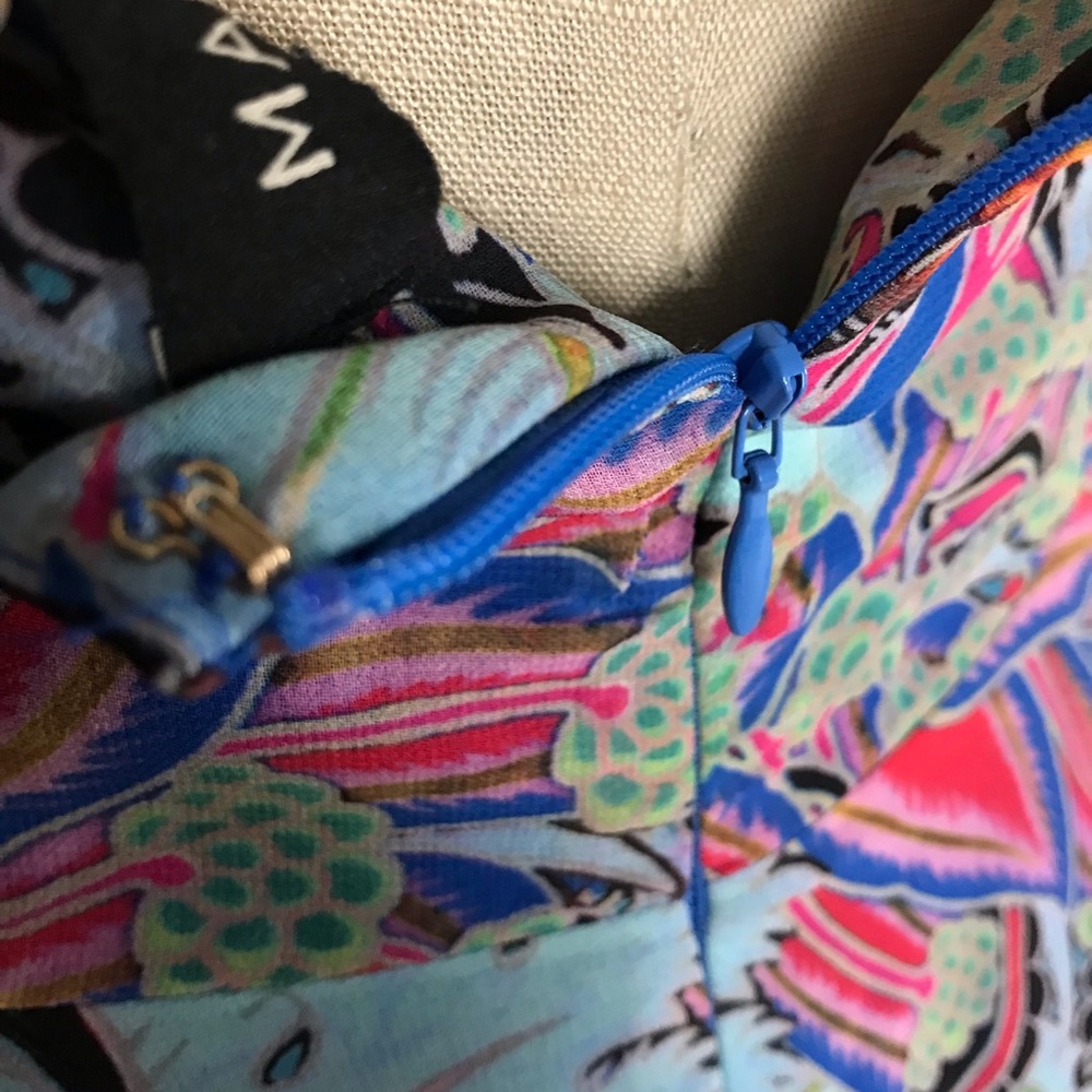 Marciano blue and pink print maxi dress size S - Picture 5 of 8